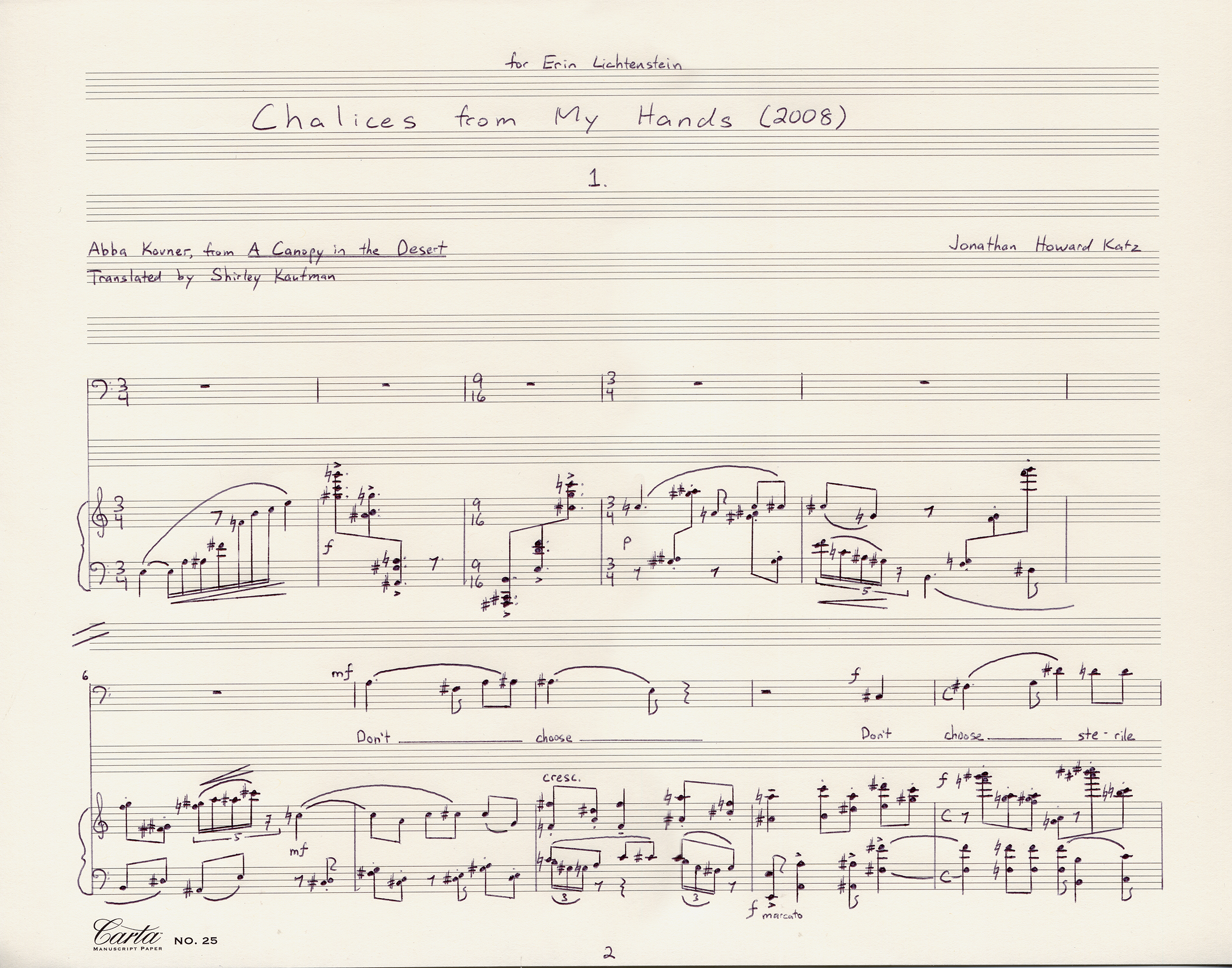 Chalices from My Hands