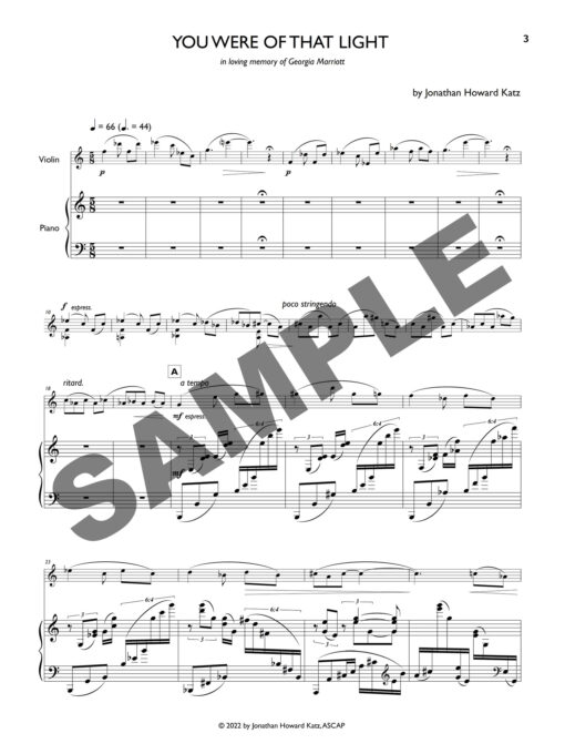 You Were Of That Light (violin) - Image 3